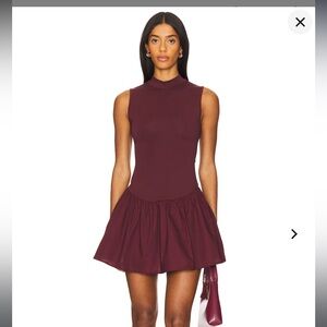 WeWoreWhat Mock Neck Mini Dress NWT